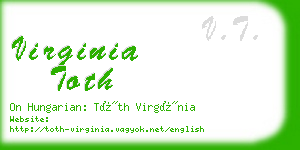 virginia toth business card